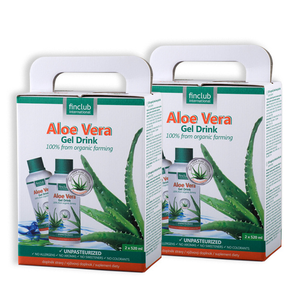 100% organiczny żel do picia Aloe Vera - zestaw 2 szt. 