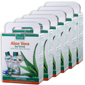 100% organiczny żel do picia Aloe Vera - zestaw 6 szt. 